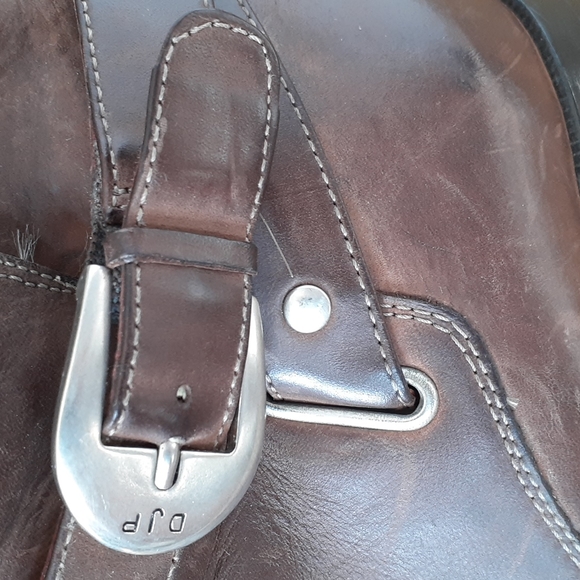 Donald J Pliner Brown Leather Ankle Boots Size 6 - Picture 3 of 8